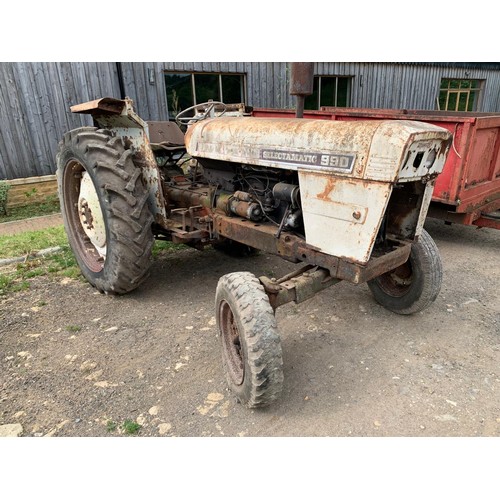 162 - David Brown 990 Selectamatic tractor. Fitted with good rear tyres and pick up hitch