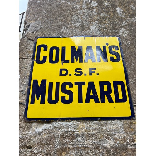 10 - Enamel Sign - Colman's Mustard 36