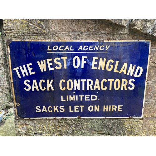 9 - Enamel Sign - Sack Contractors 36