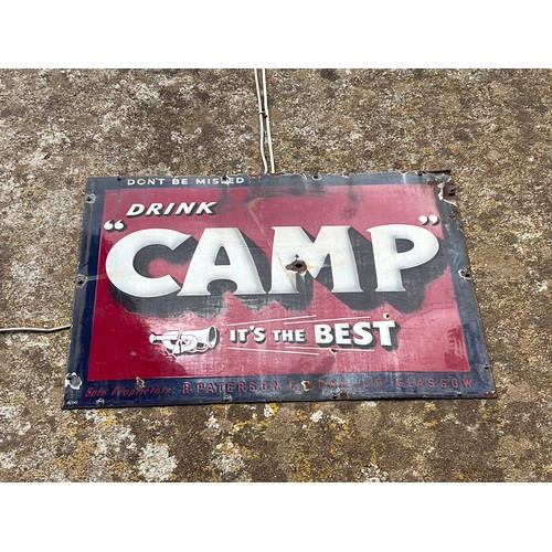 11 - Enamel Sign - Drink Camp 30