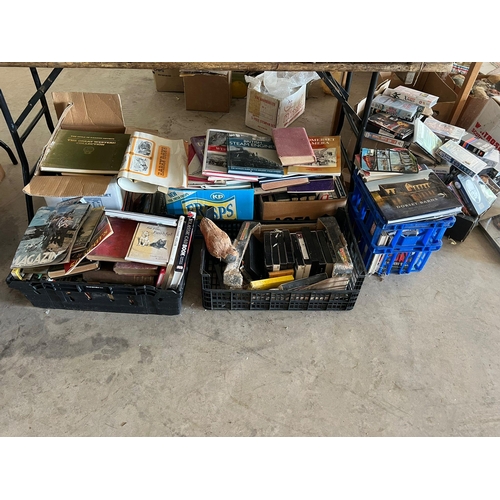 71 - Large quantity of VCRs and railway books