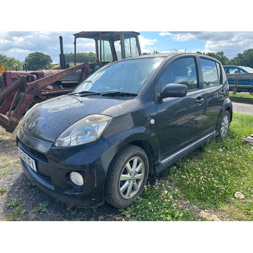 168A - Daihatsu Sirion car. Reg BL08 XFV. V5 in office