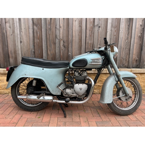 29A - Triumph 3TA motorcycle. 1961.
Engine No- 3TA H21747
Frame No- 21747
Reg XDW419. C/w V62 form. Runs a... 