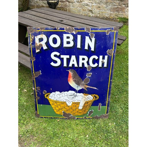 14 - Enamel Sign - Robin Starch 36