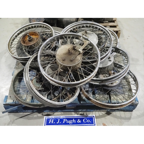 507 - Assorted motorcycle wheels