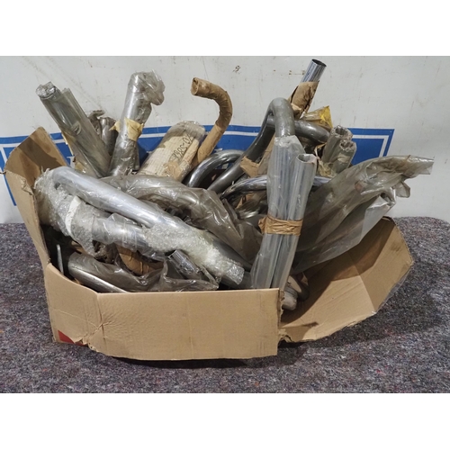 84 - Assorted British and other exhaust parts
