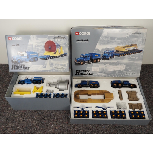 11 - Corgi Heavy Haulage boxed model vehicle sets - 18001 Econofreight Heavy Transport Ltd and 18002 Pick... 