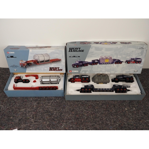 15 - Corgi Heavy Haulage boxed model vehicle sets - 18007 Wrekin Roadways and CC12604 Wynns