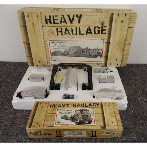 14 - Corgi Heavy Haulage boxed model vehicle sets - CC12305 Eddie Stobart Ltd and CC12506 Wynns