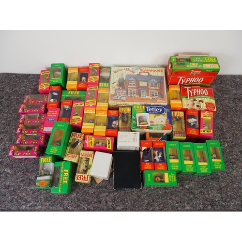 45 - Quantity of Typhoo and Tetley figurines and model vehicles