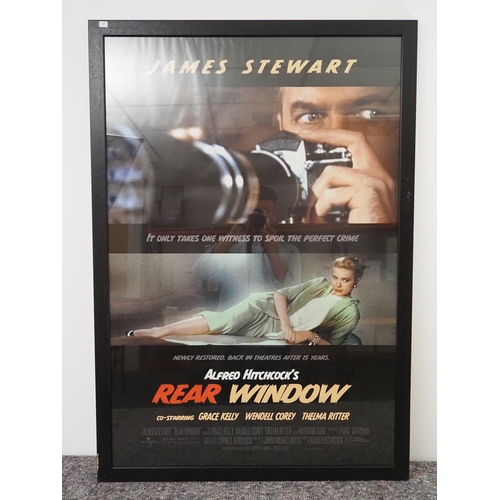 363 - Framed movie poster - 'Rear Window' 42½