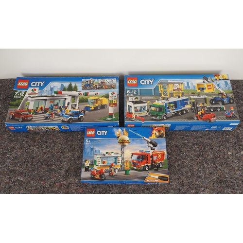 67 - Lego City sets in box to include 60169, 60132 and 60214