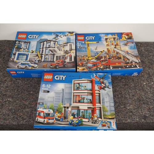 68 - Lego City sets in box to include 60141, 60204 and 60216
