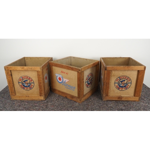 352 - Player's Navy Cut wooden and cardboard tobacco crates - 3