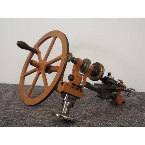 303 - Watchmakers lathe with cross slide and chuck