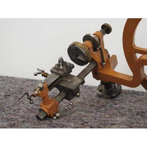 303 - Watchmakers lathe with cross slide and chuck