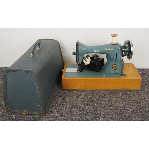 258 - Sew-Trick Alfa sewing machine in case