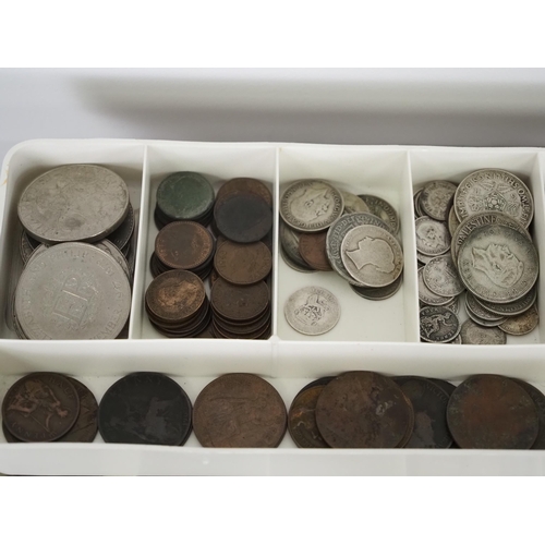 267 - Quantity of assorted British coins to include some silver content