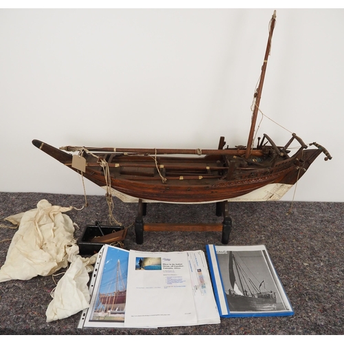 242 - Model Dhow ship project with various information and pictures of Dhow AF 42