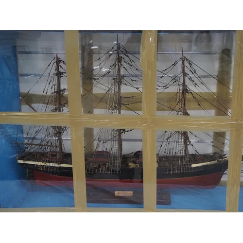 249 - Clipper Sea Witch 1856 model ship in display case 30