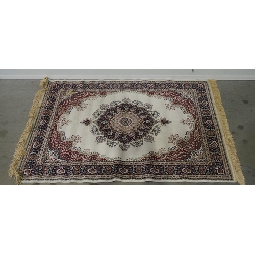 396 - Floral wool rug 69