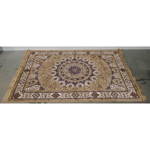 399 - Floral wool rug 93