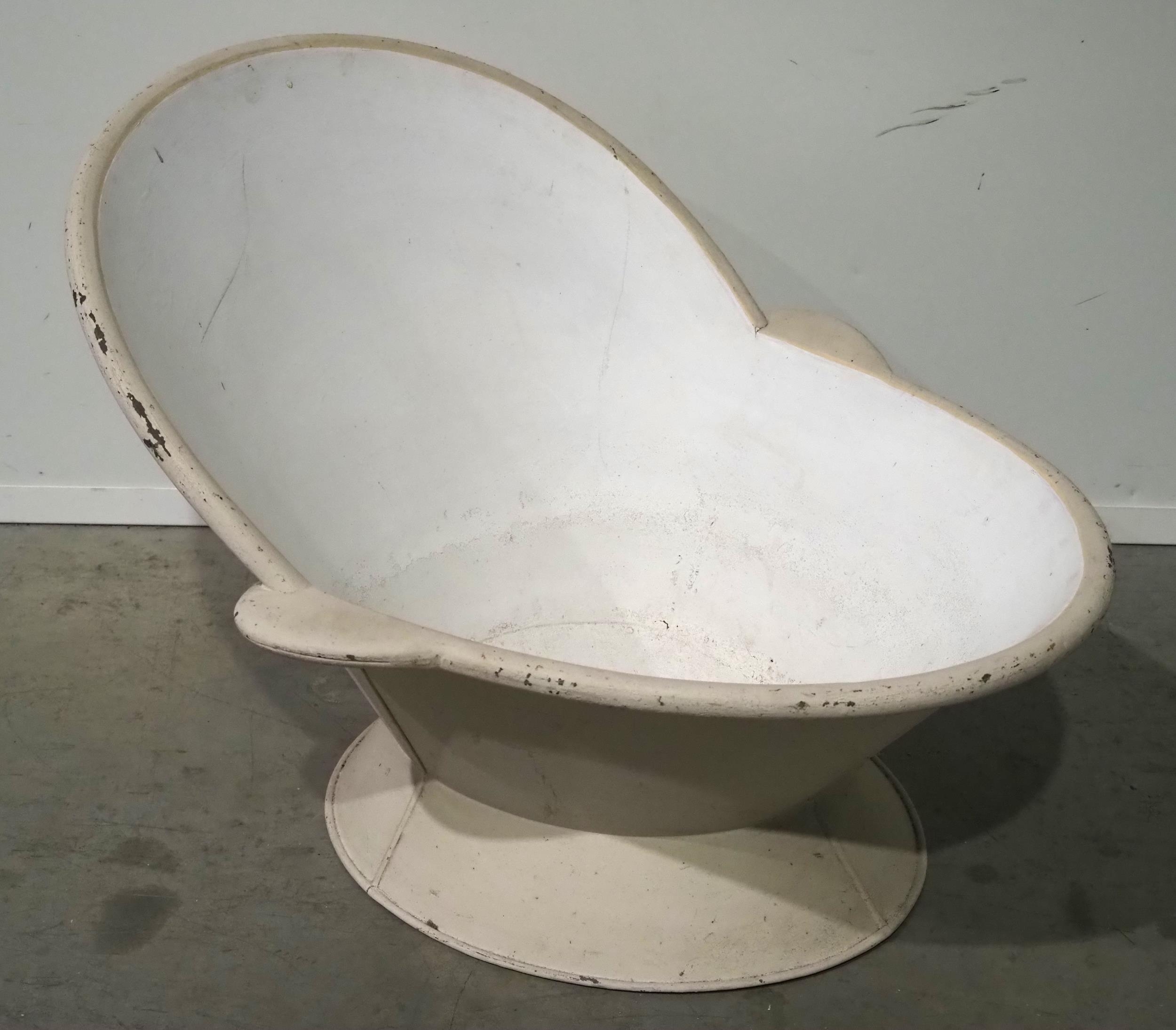 Vintage tin hip bath