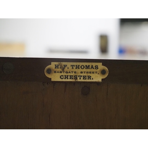 455 - Edwardian chest on chest labelled H.F. Thomas H60