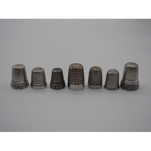 315 - Silver thimbles - 7