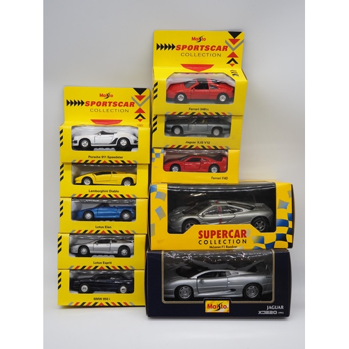 80 - Maisto sports car collection boxed model vehicles