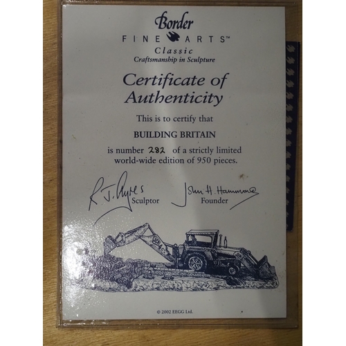 84 - Border Fine Arts 'Building Britain' with certificate of authenticity