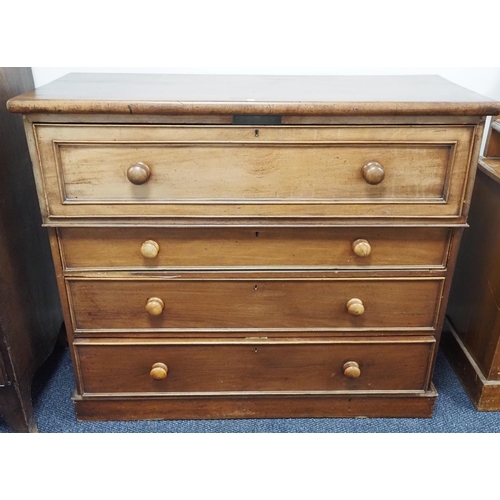 441 - Victorian secretaire chest in mahogany H42