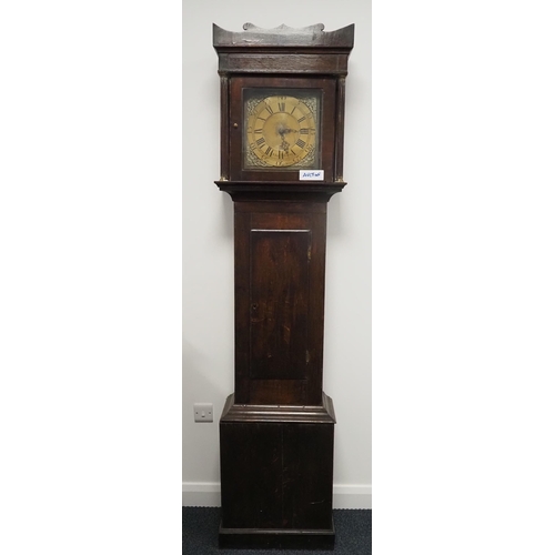 443 - Georgian oak long case clock by John Morgan Monmouth H81