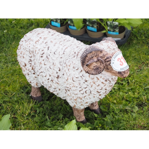 31 - Resin sheep ornament