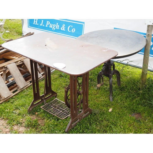 805 - Sewing machine table base + 1 other
