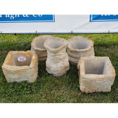 813 - Various planters - 5