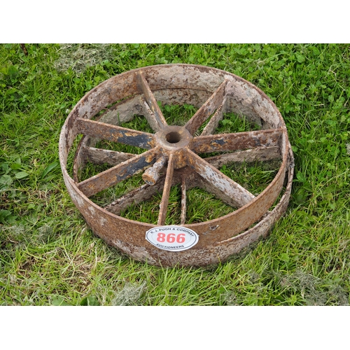 866 - Cast iron wheels - 2