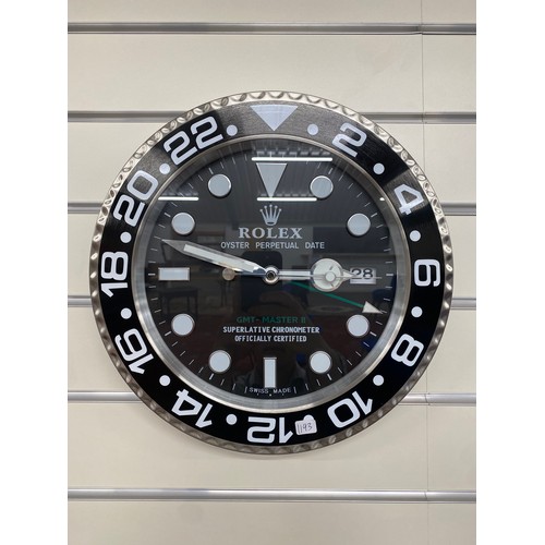 386 - Rolex GMT-Master II style wall clock 13½