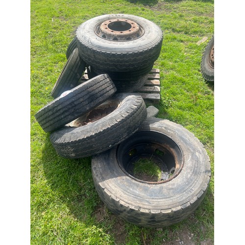 66 - Lorry wheels and tyres