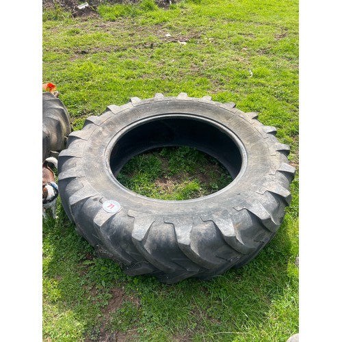 71 - Michelin rear tractor tyre 18.4R38