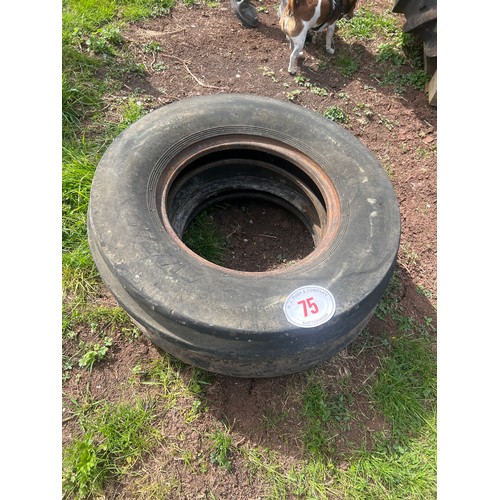 75 - Tractor front tyres 7.50-16 - 2