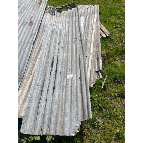 89 - Corrugated iron sheets
