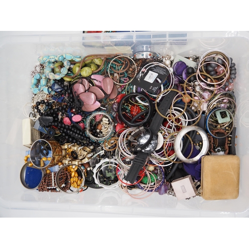 330 - Quantity of costume jewellery to include Swarovski earrings, bracelets, necklaces, watches, etc.