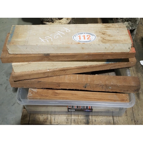 112 - Mixed hardwood blanks