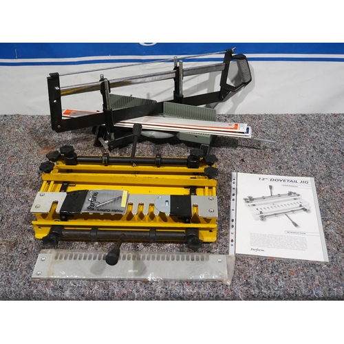 271 - Perform dovetail jig and Draper mitre saw with spare blades