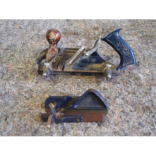 362 - Woden W78 combination plane and Record 040 combination plane parts