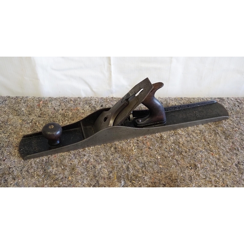 568 - Early Stanley No.7 jointer plane with rosewood handles