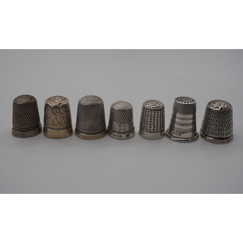 313A - Silver thimbles - 7