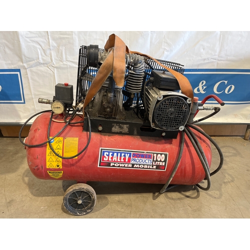 619 - Sealey 100 litre air compressor