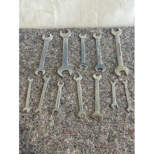 657 - Set of 12 Britool open ended spanners